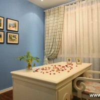 田园地中海书房写字台