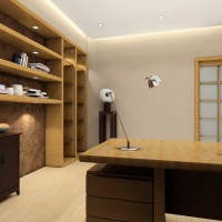 现代中式书房写字台