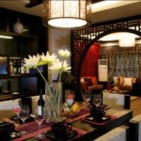 中式餐厅餐桌