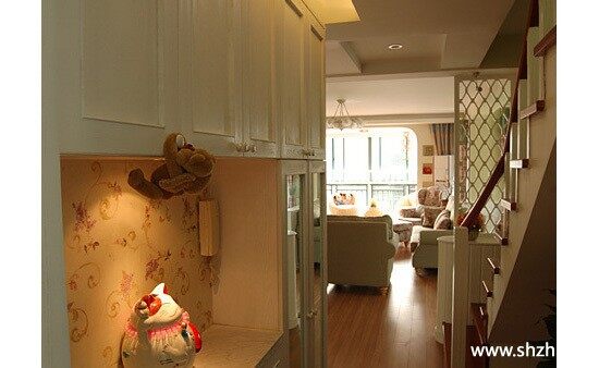 中式跃层复式过道灯具