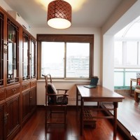 现代中式书房写字台