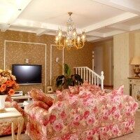 美式田园客厅吊顶灯具