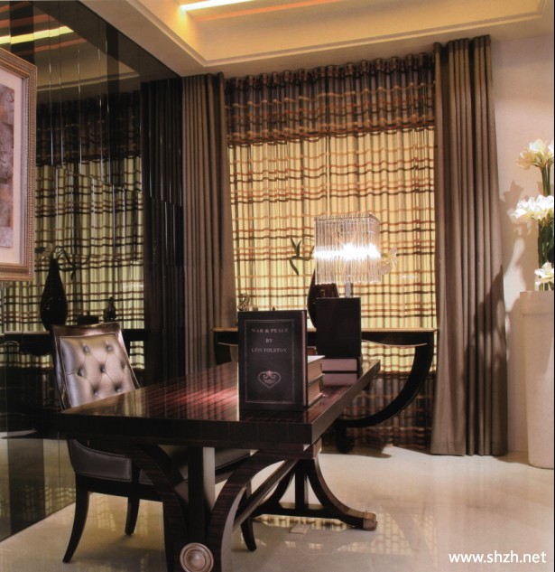 古典欧式书房实景图