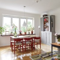 现代简约中性色客厅卧室书房餐厅厨房卫生间阳台/飘窗橱柜马桶单身公寓小户型