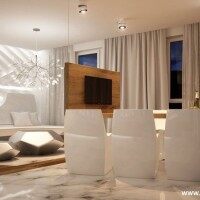 现代简约中性色客厅餐厅沙发家具效果图