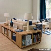 现代客厅沙发家具灯具实景图