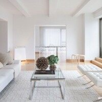 简约客厅沙发茶几实景图实景图