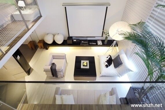 简约客厅沙发电视柜茶几小户型实景图