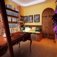 现代书房效果图