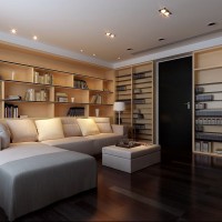 现代书房效果图