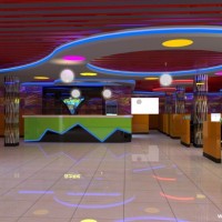 地中海欧式混搭豪华网吧前台