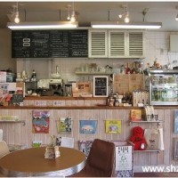 地中海简约清新咖啡厅实景图