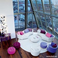 地中海韩式混搭田园清新客厅组合沙发效果图