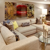 美式简约大气客厅沙发效果图