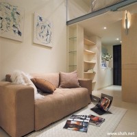 北欧风简约休闲客厅沙发效果图