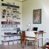 现代简约书房效果图