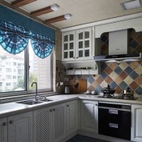 地中海东南亚混搭厨房效果图