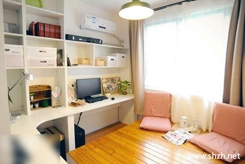 现代榻榻米书房效果图