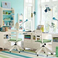 地中海清新书房效果图