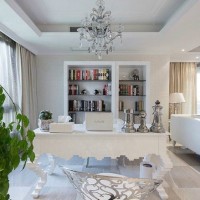 时尚与精致的欧式设计开方式书房