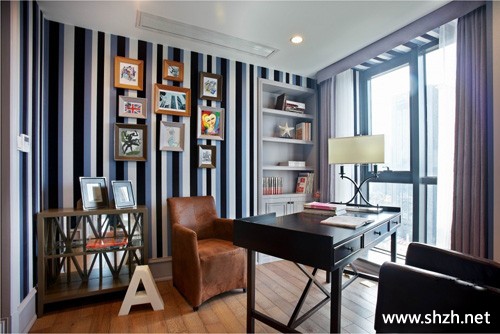 英式贵族绅士书房效果图