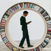 现代简约书架/书柜效果图