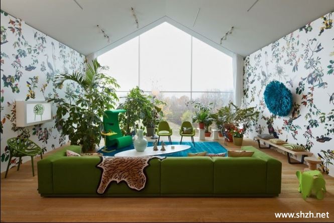 东南亚地中海田园混搭客厅沙发效果图