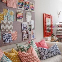 美式田园清新客厅沙发效果图