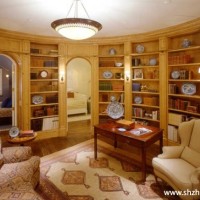 美式书房效果图