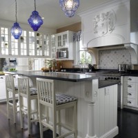 现代简约厨房吧台效果图