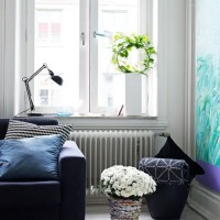 清新客厅小户型实景图