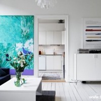 清新客厅小户型实景图