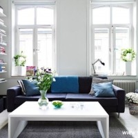 清新客厅小户型实景图