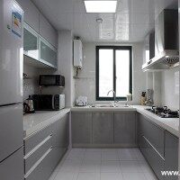 清新厨房橱柜实景图