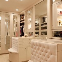 现代衣帽间衣柜鞋柜收纳实景图