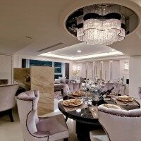 欧式餐厅餐桌效果图