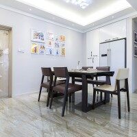 现代餐厅餐桌效果图