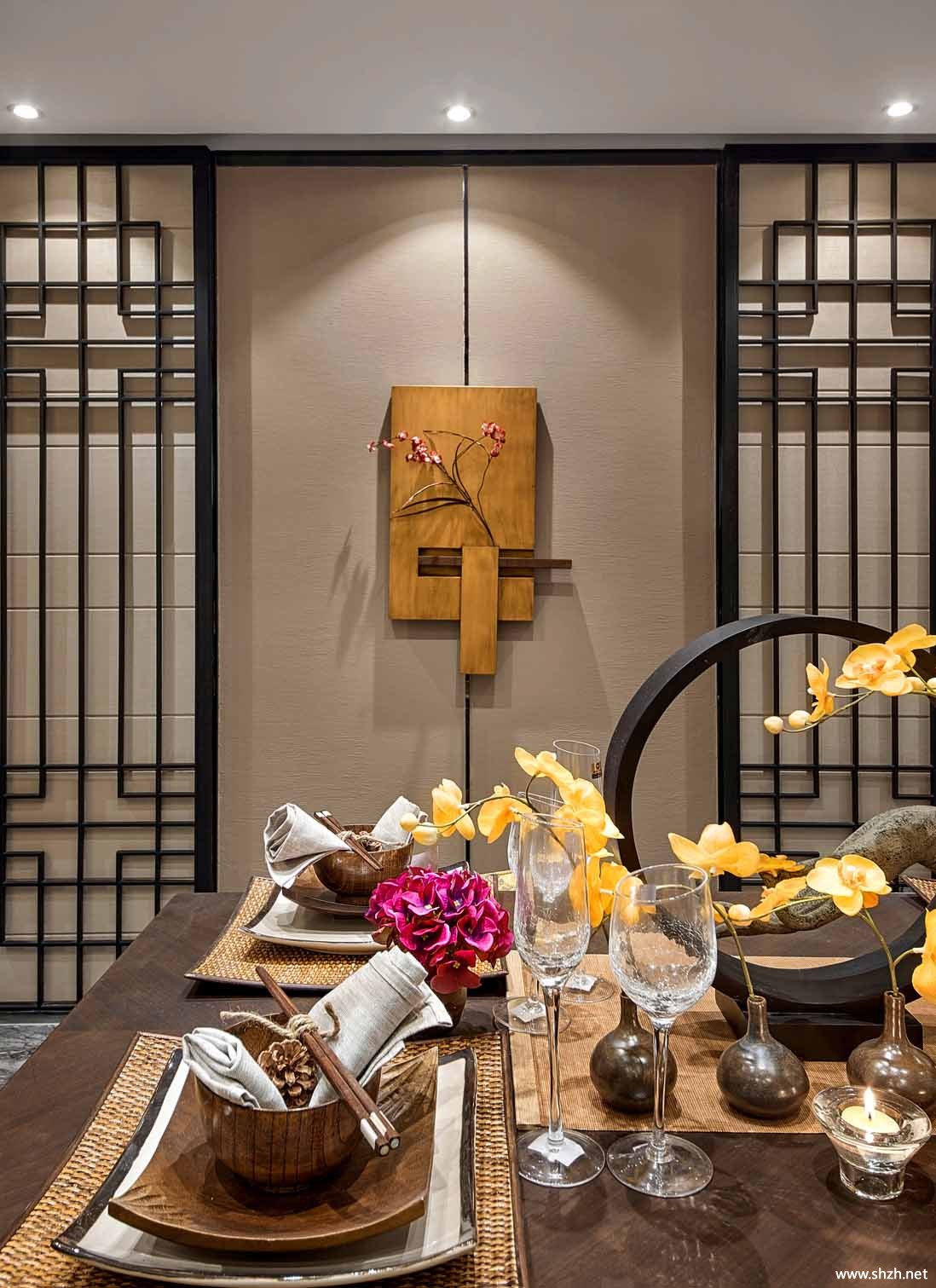新中式餐厅-《天圆地方》 - 斑马设计设计效果图 - 每平每屋·设计家