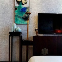 中式卧室背景墙效果图