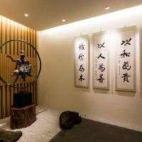 中式书房背景墙效果图