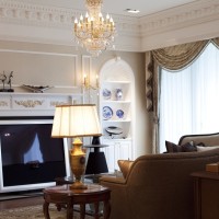 欧式大户型客厅沙发