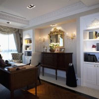 欧式大户型客厅背景墙