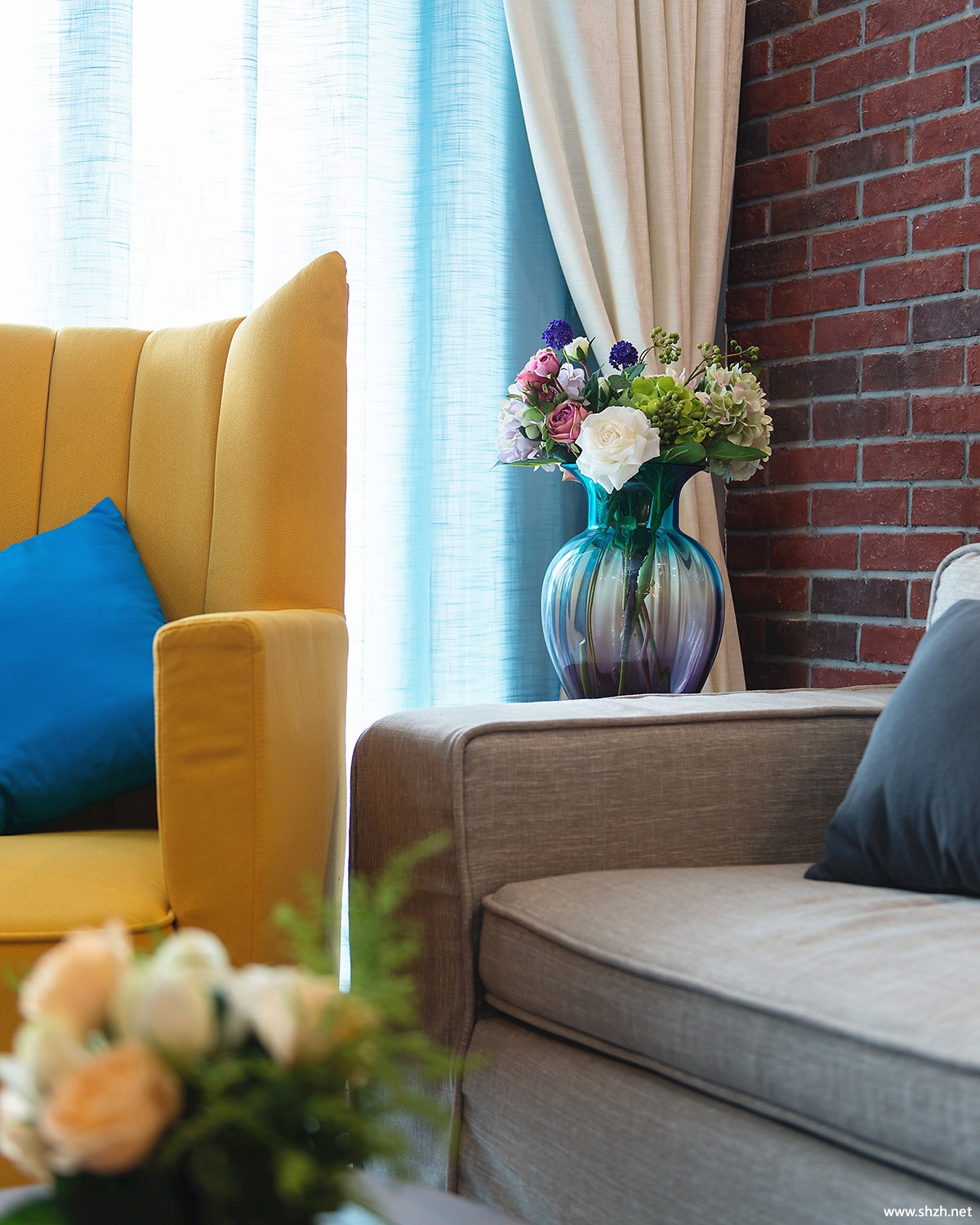 混搭小户型客厅沙发