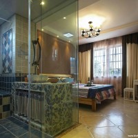 混搭小户型卧室淋浴房