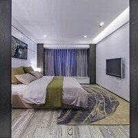 现代卧室床效果图