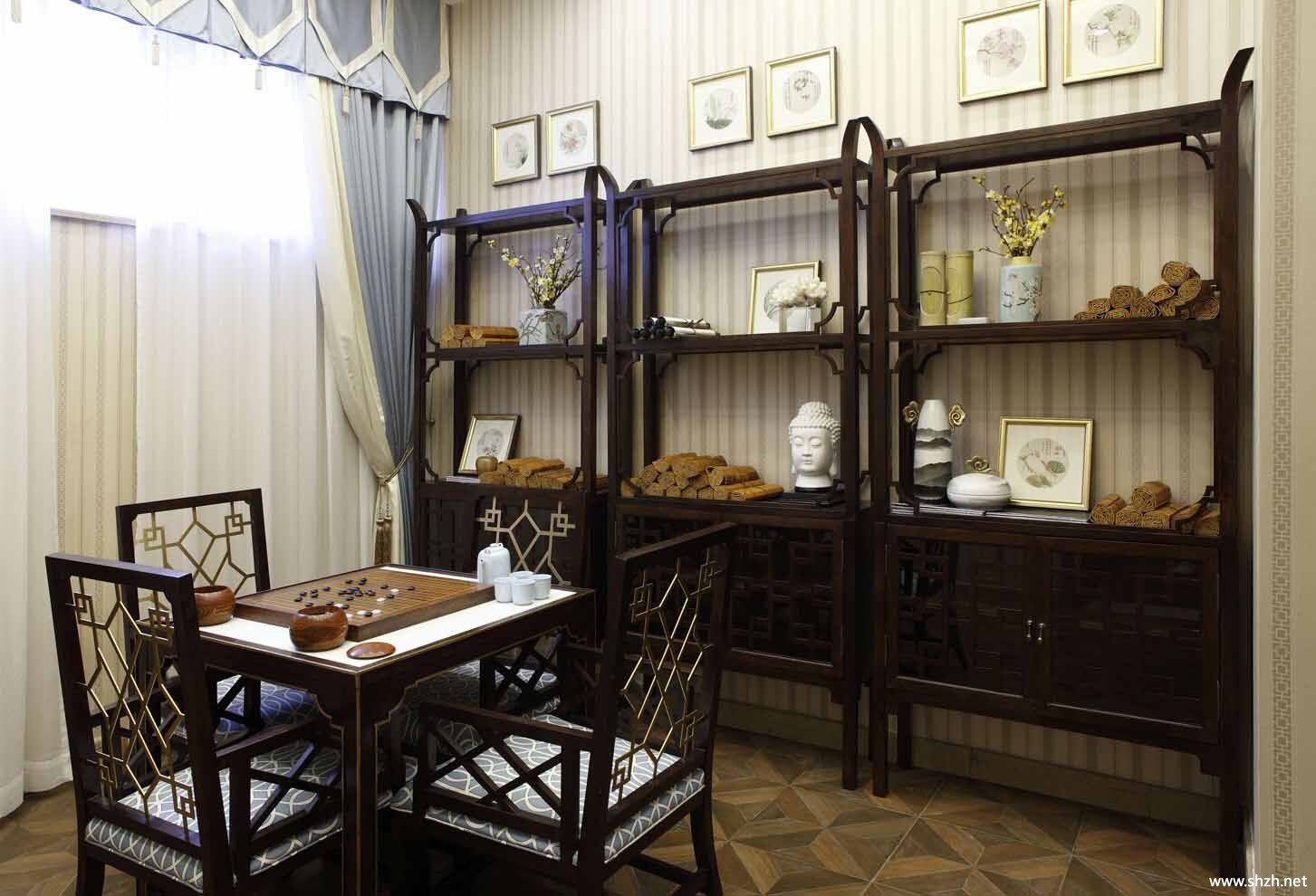 美式中户型休闲娱乐室储物架/储物柜