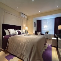 现代中户型卧室床灯具