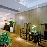 现代中户型客厅沙发茶几