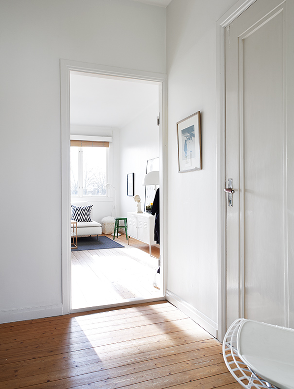 北欧风格一室户进门过道装潢案例欣赏