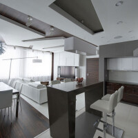 现代简约风格吧台餐厅造型吊顶